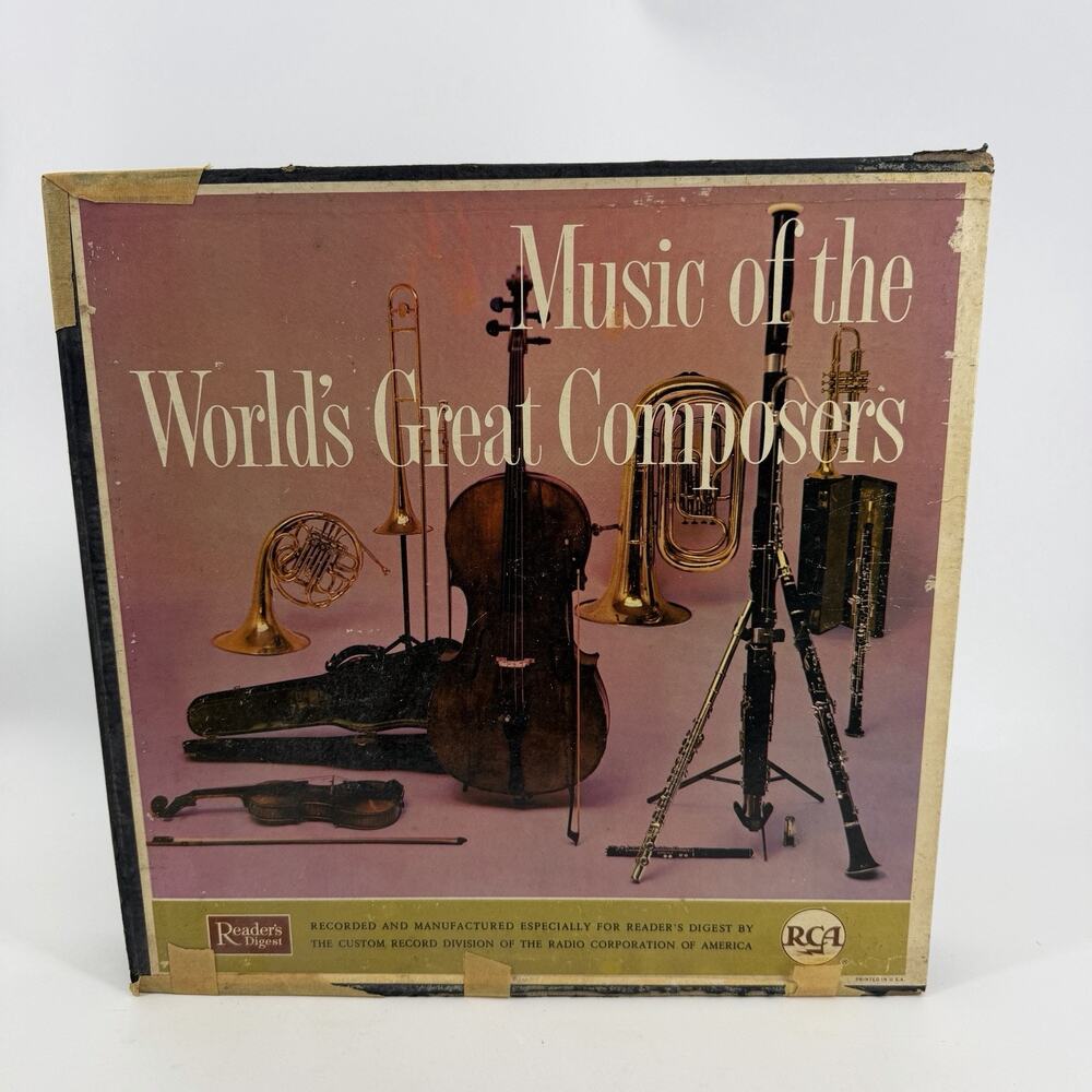 Music of the Worlds Great Composers 33RPM Readers Digest 12 Vinyl LP Record set